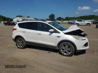 2013 Ford Escape SEL with VIN 1FMCU0HX4DUA84806, listed as a Copart auction lot 62593805 with 107,147 mi miles and Salvage title. Bid and sale history available at DreamBid. Image 4.