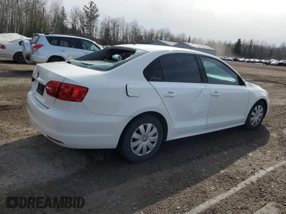 2014 Volkswagen Jetta Sedan S with VIN 3VW1K7AJ4EM236957, listed as a Copart auction lot 41801455 with 196,845 mi miles and Salvage Title. Bid and sale history available at carsss.com. Image 3.
