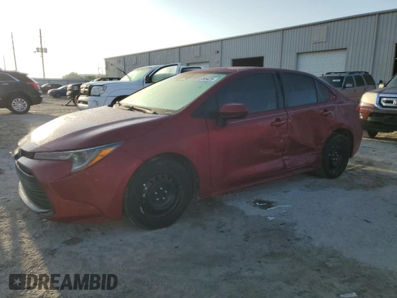2024 Toyota Corolla LE с VIN 5YFB4MDE2RP120363, выставлен на аукционе Copart как лот 51356425 с пробегом 11 877 миль миль и Списание • Salvage title. История ставок и продаж доступна на DreamBid. Изображение 1.