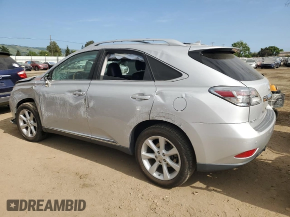 2010 Lexus RX 350 with VIN 2T2ZK1BA6AC033990, listed as a Copart auction lot 53587265 with 0 mi miles and Salvage Title. Bid and sale history available at carsss.com. Image 2.