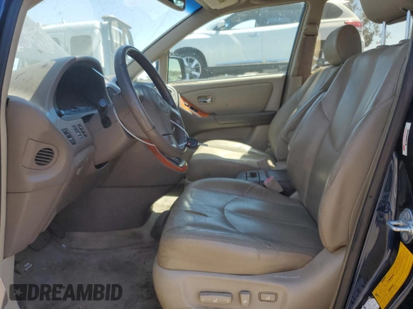 2001 Lexus RX 300 with VIN JTJHF10U910182662, listed as a Copart auction lot 68949534 with 214,931 mi miles and Clean Title. Bid and sale history available at carsss.com. Image 7.