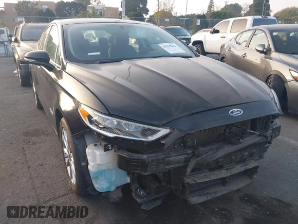 2018 Ford Fusion Energi SE with VIN 3FA6P0PU7JR232567, listed as a IAAI auction lot 41219232 with 54,049 mi miles. Bid and sale history available at carsss.com. Image 1.