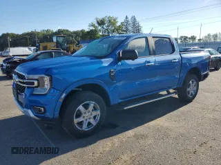 2024 Ford Ranger XLT with VIN 1FTER4HH4RLE42613, listed as a Copart auction lot 72240304 with 46 mi miles and Salvage Title. Bid and sale history available at carsss.com. Image 1.