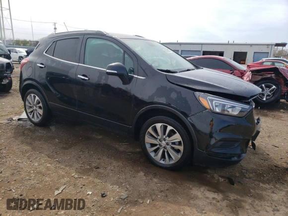 2018 Buick Encore Preferred with VIN KL4CJASB7JB709054, listed as a Copart auction lot 52828985 with 43,227 mi miles and Salvage Title. Bid and sale history available at DreamBid. Image 4.