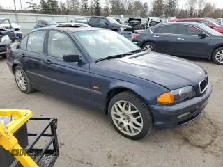 2001 BMW 3 Series 325i with VIN WBAAV33411EE25544, listed as a Copart auction lot 46291345 with 0 mi miles and Salvage Title. Bid and sale history available at carsss.com. Image 4.