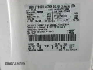 2003 Ford F-150 XL with VIN 2FTRX17283CA33843, listed as a Copart auction lot 50895714 with 115,681 mi miles and Salvage Title. Bid and sale history available at carsss.com. Image 14.