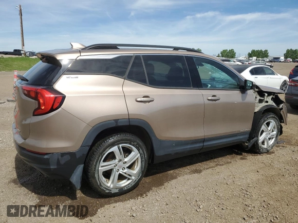 2018 GMC Terrain SLE z VIN 3GKALTEX6JL196702, wystawiony jako Copart lot #58669945 z przebiegiem 86 215 mil mil oraz Szkody całkowita. Historia ofert i sprzedaży dostępna na DreamBid. Obrazek 3.