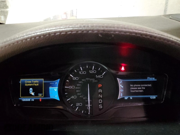 2013 Lincoln MKX with VIN 2LMDJ6JK1DBL06002, listed as a Copart auction lot 49215835 with 196,888 mi miles and Salvage Title. Bid and sale history available at carsss.com. Image 9.
