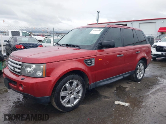 2008 Land Rover Range Rover Sport SC with VIN SALSH23468A152701, listed as a IAAI auction lot 41923653 with 125,862 mi miles. Bid and sale history available at carsss.com. Image 2.