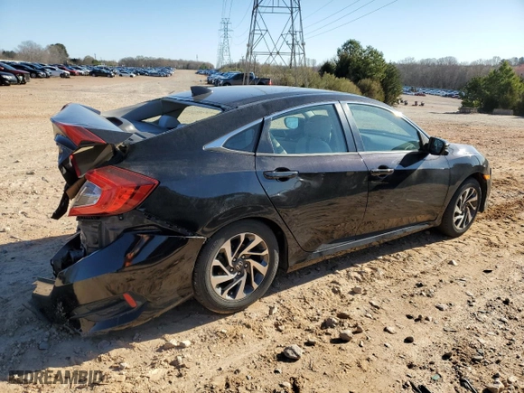 2017 Honda Civic Sedan EX with VIN 2HGFC2F72HH504334, listed as a Copart auction lot 49070145 with 105,109 mi miles and Salvage Title. Bid and sale history available at carsss.com. Image 3.