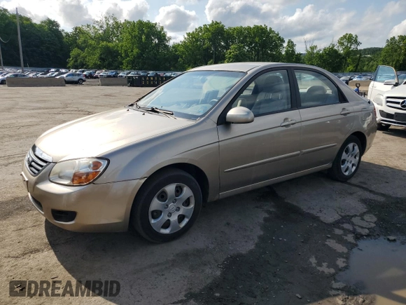 2008 Kia Spectra EX with VIN KNAFE122785530980, listed as a Copart auction lot 60691165 with 111,418 mi miles and Clean title. Bid and sale history available at DreamBid. Image 1.