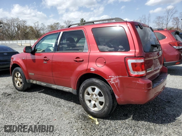 2008 Ford Escape Limited with VIN 1FMCU94108KA13979, listed as a Copart auction lot 49414145 with 93,269 mi miles and Salvage Title. Bid and sale history available at carsss.com. Image 2.