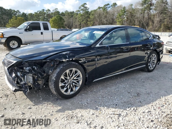 2018 Lexus LS 500 with VIN JTHB51FF6J5004309, listed as a Copart auction lot 43911335 with 95,668 mi miles and Clean title. Bid and sale history available at DreamBid. Image 1.