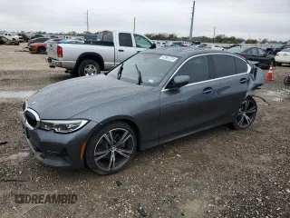 2019 BMW 3 Series 330i with VIN 3MW5R1J53K8B00546, listed as a Copart auction lot 82967224 with 0 mi miles and Salvage Title. Bid and sale history available at carsss.com. Image 1.
