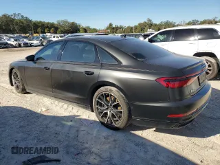 2020 Audi A8 L with VIN WAU8EAF84LN014527, listed as a Copart auction lot 84601094 with 34,620 mi miles and Salvage Title. Bid and sale history available at carsss.com. Image 2.
