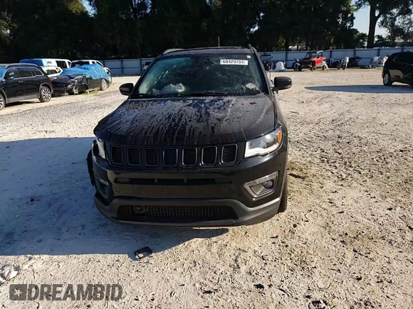 2019 Jeep Compass High Altitude with VIN 3C4NJDCB8KT668657, listed as a Copart auction lot 68429784 with 62,257 mi miles and Non repairable. Bid and sale history available at DreamBid. Image 12.