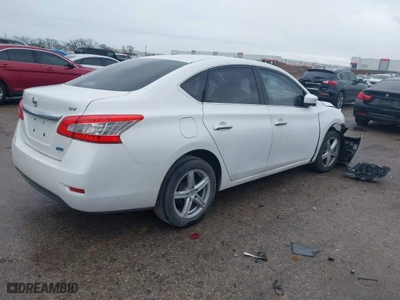 2014 Nissan Sentra SR with VIN 3N1AB7AP6EL609786, listed as a IAAI auction lot 41905765 with 1 mi miles. Bid and sale history available at carsss.com. Image 4.