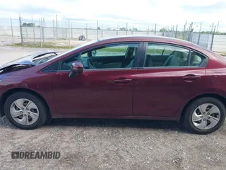 2015 Honda Civic Sedan LX with VIN 19XFB2F52FE059814, listed as a IAAI auction lot 40413705 with 91,506 mi miles. Bid and sale history available at carsss.com. Image 14.
