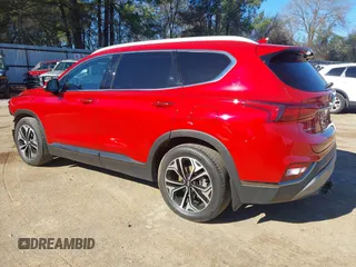 2020 Hyundai Santa Fe Limited with VIN 5NMS53AA2LH283122, listed as a IAAI auction lot 41259980 with 16,080 mi miles and . Bid and sale history available at DreamBid. Image 3.