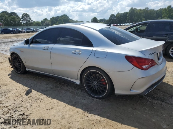 2015 Mercedes-Benz CLA 45 AMG with VIN WDDSJ5CB2FN176288, listed as a Copart auction lot 71670714 with 90,075 mi miles and Salvage Title. Bid and sale history available at DreamBid. Image 2.