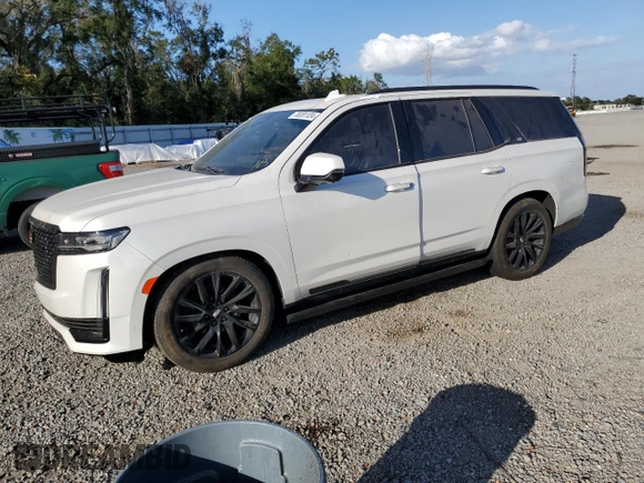 2021 Cadillac Escalade Sport with VIN 1GYS3FKL1MR192437, listed as a Copart auction lot 78201124 with Not provided miles and Salvage title. Bid and sale history available at DreamBid. Image 1.