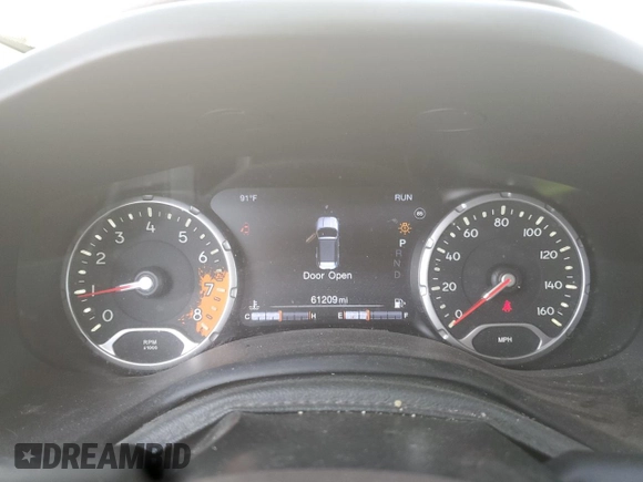 2015 Jeep Renegade Limited with VIN ZACCJBDT0FPB57606, listed as a Copart auction lot 60677505 with 61,209 mi miles and Salvage title. Bid and sale history available at DreamBid. Image 9.