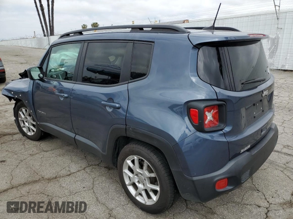 2020 Jeep Renegade Latitude z VIN ZACNJABB5LPL31028, wystawiony jako Copart lot #55539615 z przebiegiem 154 396 mil mil oraz Szkoda całkowita • Salvage title. Historia ofert i sprzedaży dostępna na DreamBid. Obrazek 2.