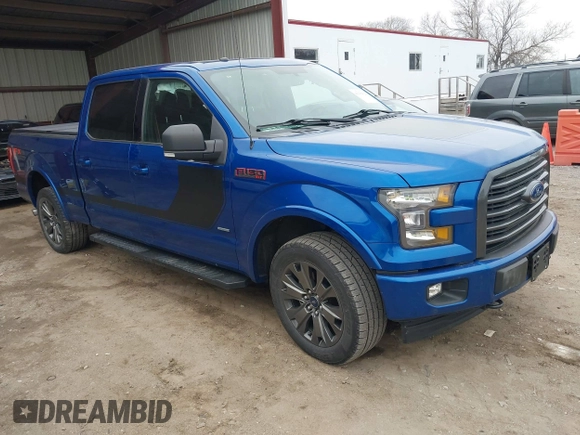 2017 Ford F-150 XL with VIN 1FTFW1EG9HFB81208, listed as a IAAI auction lot 41938462 with 107,121 mi miles. Bid and sale history available at carsss.com. Image 1.