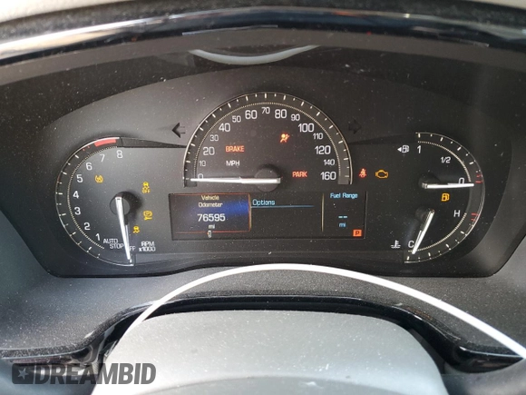 2018 Cadillac XT5 Luxury FWD with VIN 1GYKNCRS8JZ182473, listed as a Copart auction lot 50053345 with 76,595 mi miles and Salvage title. Bid and sale history available at DreamBid. Image 9.