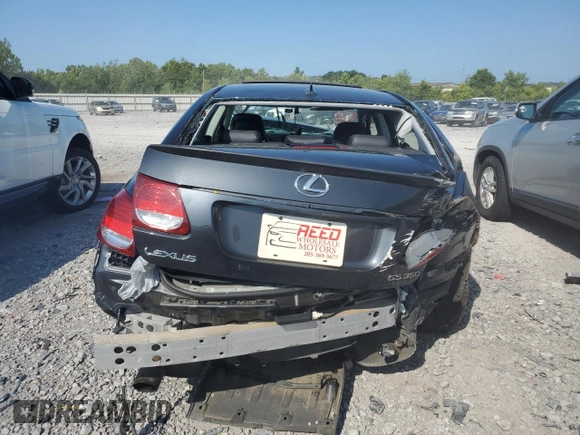 2008 Lexus GS 350 with VIN JTHBE96S780030744, listed as a Copart auction lot 66093134 with 0 mi miles and Salvage Title. Bid and sale history available at carsss.com. Image 6.