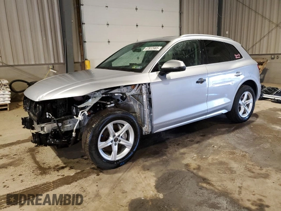 2023 Audi Q5 Premium with VIN WA1ABAFY4P2132317, listed as a Copart auction lot 47822985 with 24,818 mi miles and Salvage Title. Bid and sale history available at carsss.com. Image 1.
