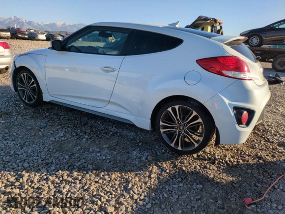 2016 Hyundai Veloster Turbo with VIN KMHTC6AE7GU284808, listed as a Copart auction lot 79896544 with 154,609 mi miles and Salvage Title. Bid and sale history available at carsss.com. Image 2.