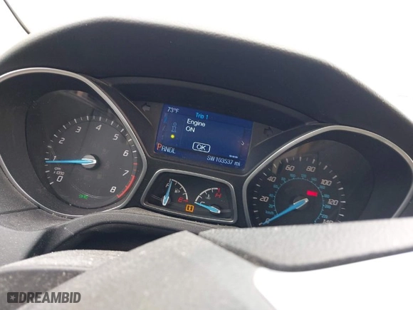 2014 Ford Focus SE with VIN 1FADP3F22EL395592, listed as a IAAI auction lot 41915197 with 103,537 mi miles. Bid and sale history available at carsss.com. Image 7.
