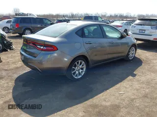 2013 Dodge Dart Rallye with VIN 1C3CDFBH7DD233397, listed as a IAAI auction lot 41779549 with 216,721 mi miles. Bid and sale history available at carsss.com. Image 4.