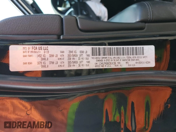 2019 Jeep Grand Cherokee Upland with VIN 1C4RJFAG6KC810138, listed as a Copart auction lot 51775715 with 61,359 mi miles and Salvage Title. Bid and sale history available at DreamBid. Image 15.