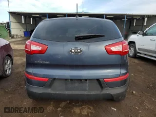 2012 Kia Sportage LX with VIN KNDPB3A23C7285234, listed as a Copart auction lot 46027815 with 155,620 mi miles and Salvage Title. Bid and sale history available at carsss.com. Image 6.