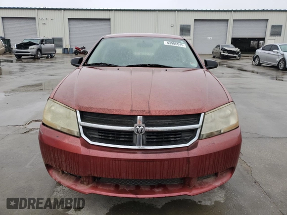 2008 Dodge Avenger SXT with VIN 1B3LC56K28N160830, listed as a Copart auction lot 43906045 with 278,700 mi miles and Salvage Title. Bid and sale history available at carsss.com. Image 5.
