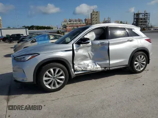 2019 Infiniti QX50 Luxe with VIN 3PCAJ5M19KF123138, listed as a Copart auction lot 61367315 with 117,826 mi miles and Salvage title. Bid and sale history available at DreamBid. Image 1.