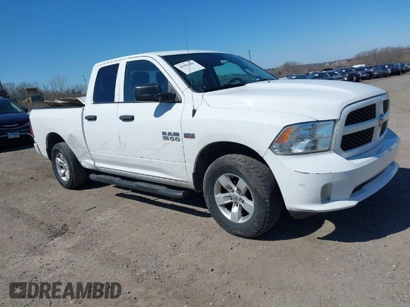 2017 Ram 1500 Express with VIN 1C6RR7FTXHS595888, listed as a IAAI auction lot 41902085 with 136,000 mi miles. Bid and sale history available at carsss.com. Image 1.