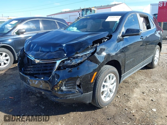 2023 Chevrolet Equinox LT with VIN 3GNAXUEG7PL251910, listed as a IAAI auction lot 41866201 with 15,521 mi miles and . Bid and sale history available at DreamBid. Image 2.