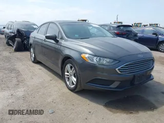 2018 Ford Fusion SE with VIN 3FA6P0HD8JR277127, listed as a IAAI auction lot 42040109 with 118,795 mi miles. Bid and sale history available at carsss.com. Image 1.
