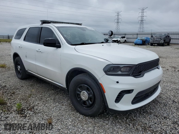 2023 Dodge Durango Pursuit with VIN 1C4RDJFG8PC567815, listed as a Copart auction lot 54140425 with 32,859 mi miles and Salvage title. Bid and sale history available at DreamBid. Image 4.