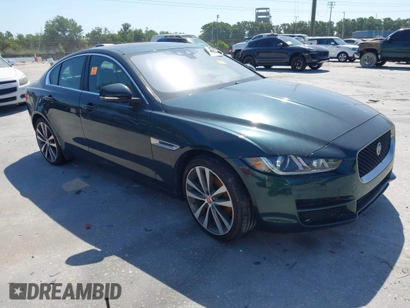 2017 Jaguar XE 25t Prestige with VIN SAJAE4BG0HA963656, listed as a IAAI auction lot 42136491 with 1 mi miles. Bid and sale history available at carsss.com. Image 1.
