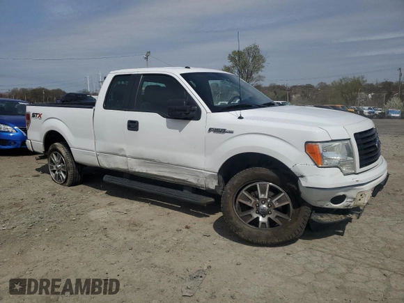 2014 Ford F-150 XL with VIN 1FTEX1EM2EKF50279, listed as a Copart auction lot 51327075 with 139,378 mi miles and Salvage Title. Bid and sale history available at carsss.com. Image 4.