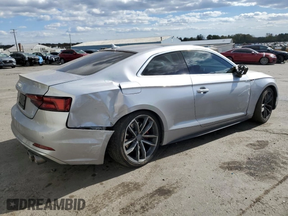 2018 Audi S5 Prestige z VIN WAUR4AF51JA093401, wystawiony jako Copart lot #75174444 z przebiegiem 67 483 mil mil oraz Szkoda całkowita • Salvage title. Historia ofert i sprzedaży dostępna na DreamBid. Obrazek 3.