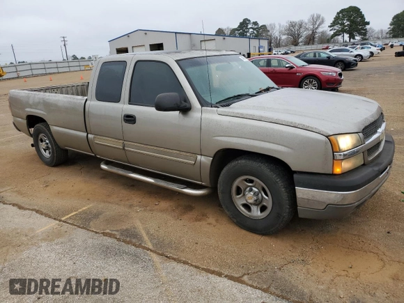2003 Chevrolet Silverado 1500 LS with VIN 1GCEC19T23E314224, listed as a Copart auction lot 44704185 with 195,422 mi miles and Salvage Title. Bid and sale history available at DreamBid. Image 4.