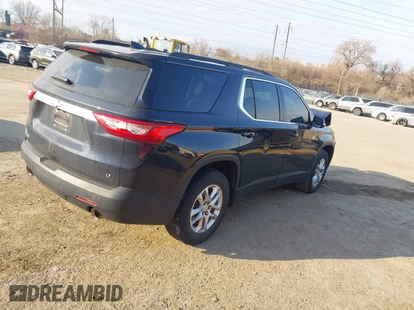 2020 Chevrolet Traverse LT Cloth with VIN 1GNERGKW9LJ151852, listed as a IAAI auction lot 41726690 with 92,671 mi miles. Bid and sale history available at carsss.com. Image 4.