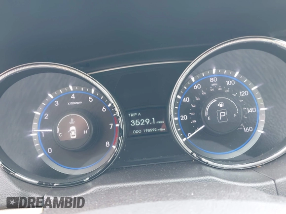 2013 Hyundai Sonata GLS with VIN 5NPEB4AC8DH802790, listed as a IAAI auction lot 42193414 with 198,592 mi miles and . Bid and sale history available at DreamBid. Image 7.