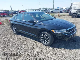2024 Volkswagen Jetta S with VIN 3VW5M7BU9RM094258, listed as a IAAI auction lot 42575410 with 15,639 mi miles and . Bid and sale history available at DreamBid. Image 1.