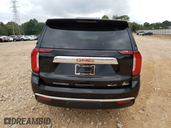 2024 GMC Yukon SLT with VIN 1GKS2BKD3RR218400, listed as a Copart auction lot 72521134 with 20,948 mi miles and Salvage Title. Bid and sale history available at carsss.com. Image 6.